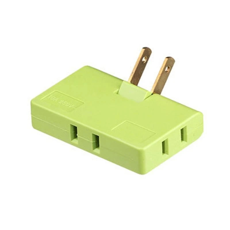 JU64 180 Degree Rotatable Socket Converter Three in US Extension Plug Multi Plug Mini Wireless Outlet Adapter