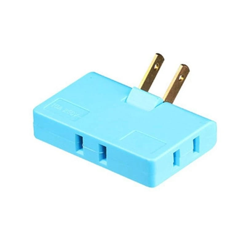 JU64 180 Degree Rotatable Socket Converter Three in US Extension Plug Multi Plug Mini Wireless Outlet Adapter
