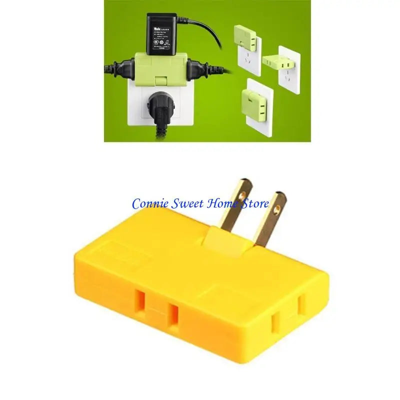JU64 180 Degree Rotatable Socket Converter Three in US Extension Plug Multi Plug Mini Wireless Outlet Adapter