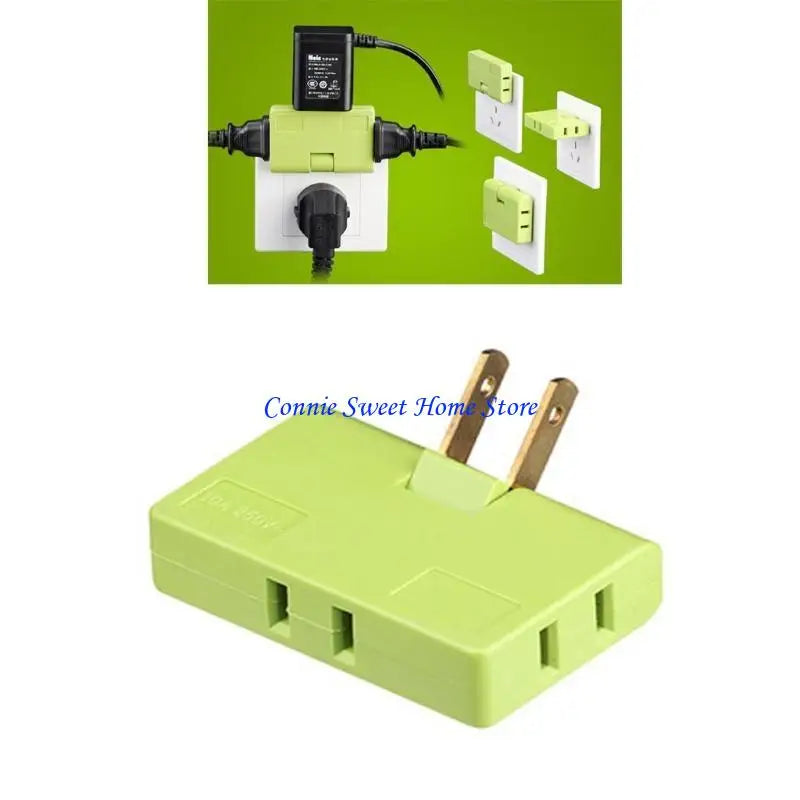 JU64 180 Degree Rotatable Socket Converter Three in US Extension Plug Multi Plug Mini Wireless Outlet Adapter