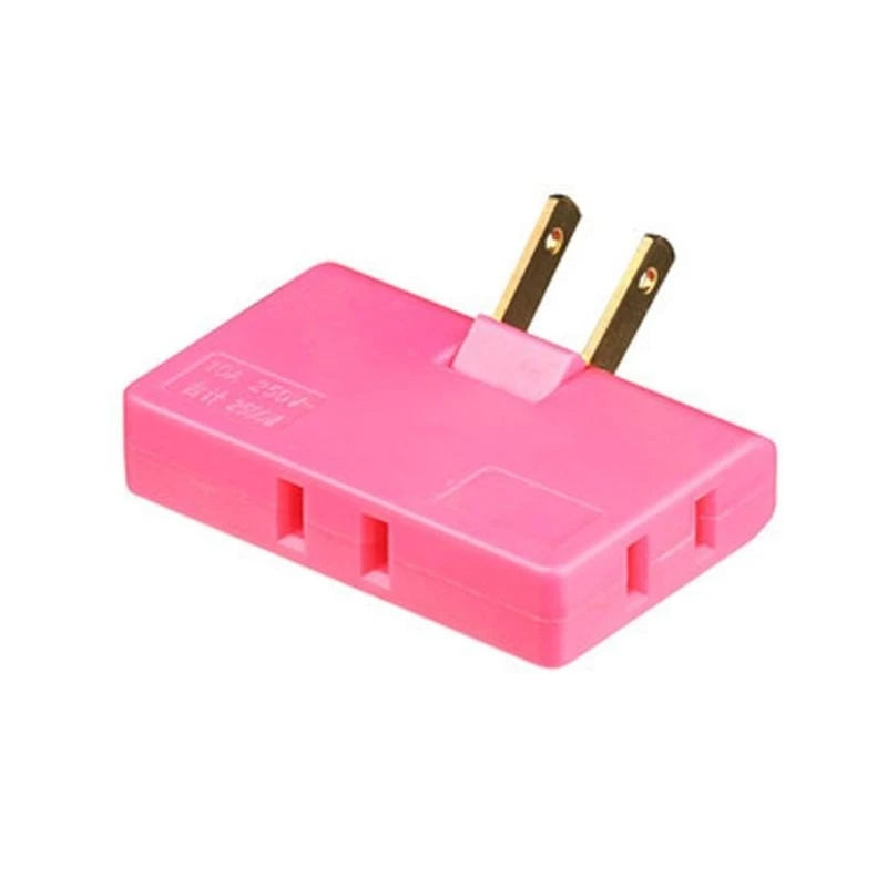 JU64 180 Degree Rotatable Socket Converter Three in US Extension Plug Multi Plug Mini Wireless Outlet Adapter